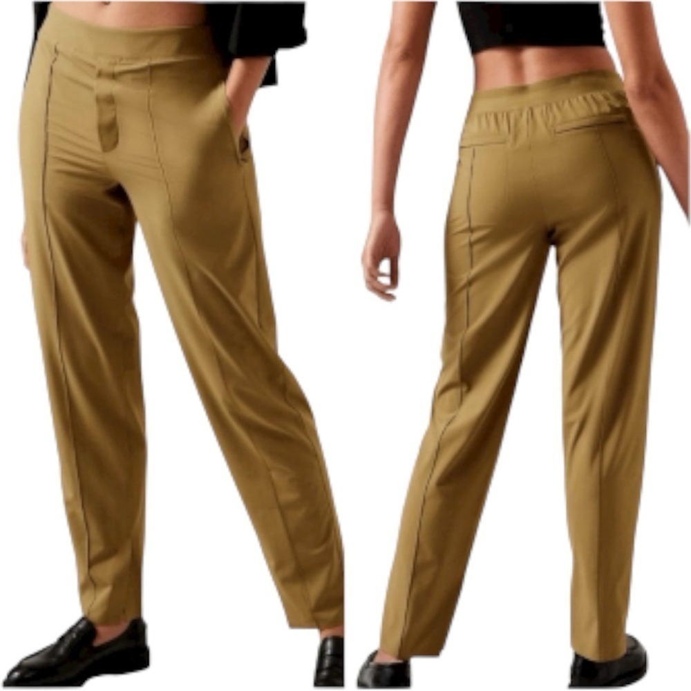 Athleta | Women’s Vienna Slim Pants in Tapestry Gold Size 14